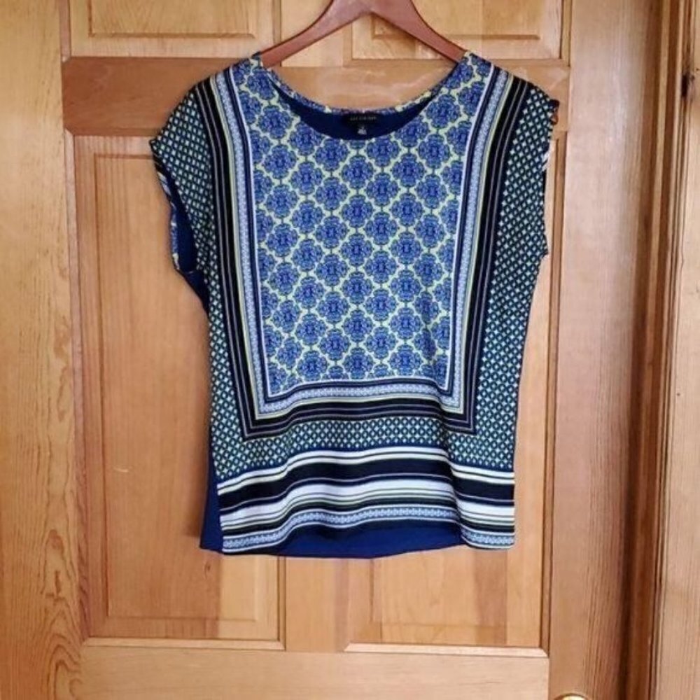 The Limited Sheer Colorful Designed Sz. S Sleeveless Tunic Top